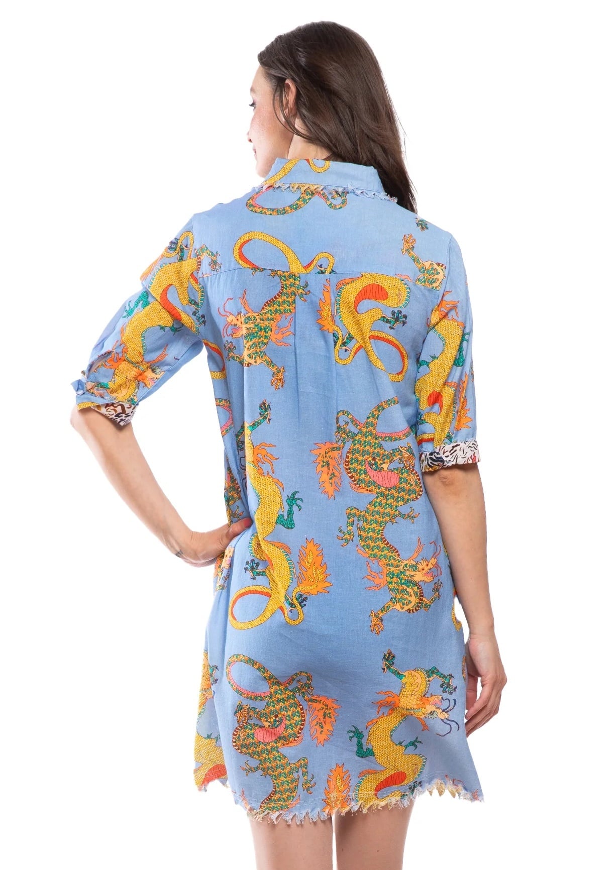 Dizzy Lizzie Chatham Dress Blue Dragon