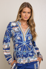 Hale Bob Hale Bob Candice Top Navy