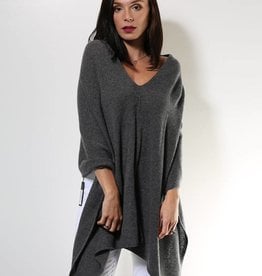 Claudia Nichole Cashmere Topper Graphite