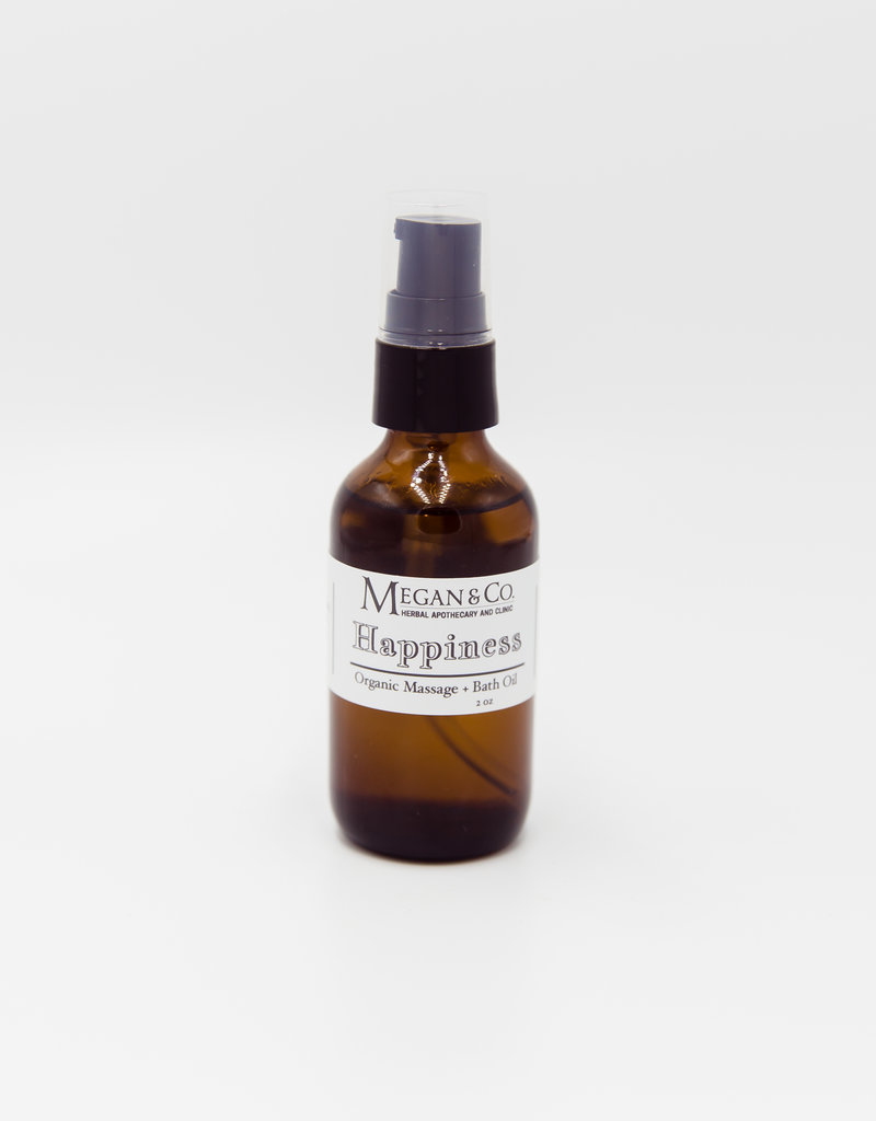 Organic Happiness Massage + Bath Oil