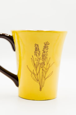 MEGAN & CO. Lavender Yellow MUG MEGAN & CO. Lavender Yellow MUG