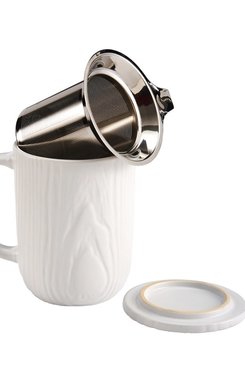 Woodgrain, Tea Infuser Mug 18 oz Woodgrain, Tea Infuser Mug 18 oz