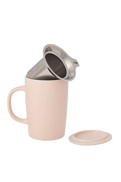 Pink, Tea Infuser Mug 16 oz Pink, Tea Infuser Mug 16 oz