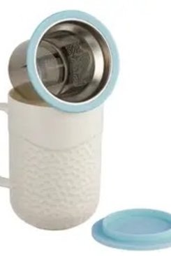 Coral Blue Lid Tea Infuser Coral Blue Lid Tea Infuser