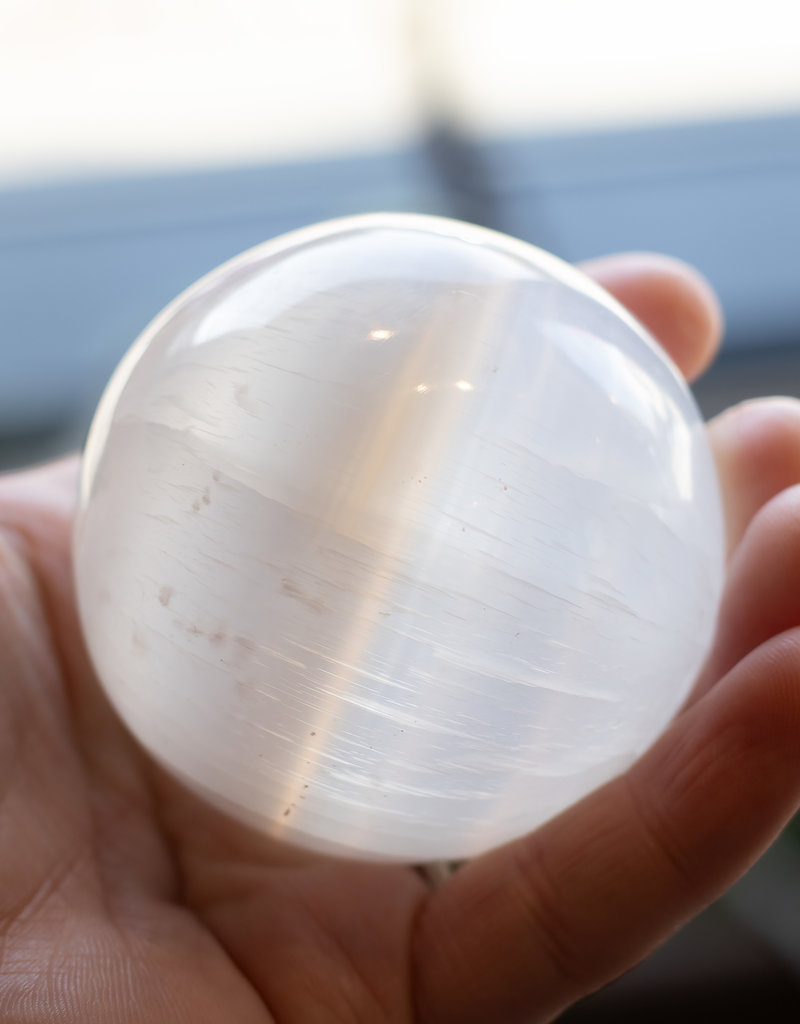 Selenite, Sphere, Crystal