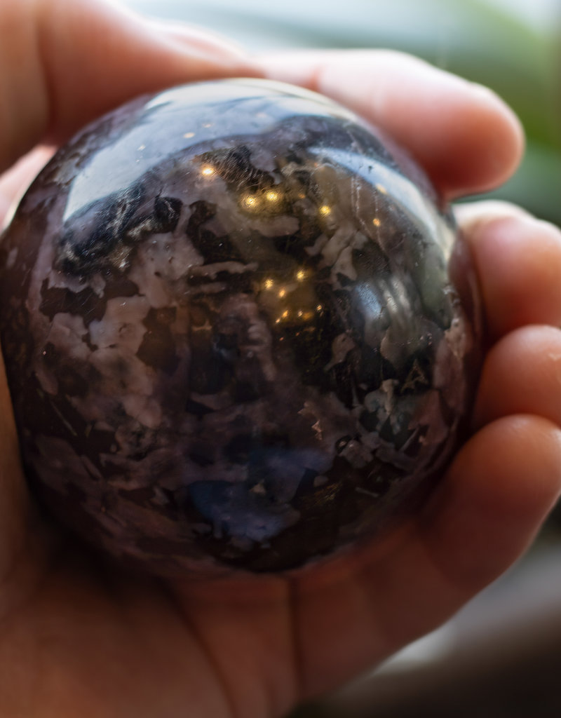 I-J Indigo Gabbro Sphere