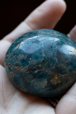Blue Apatite, Pebble Blue Apatite, Pebble
