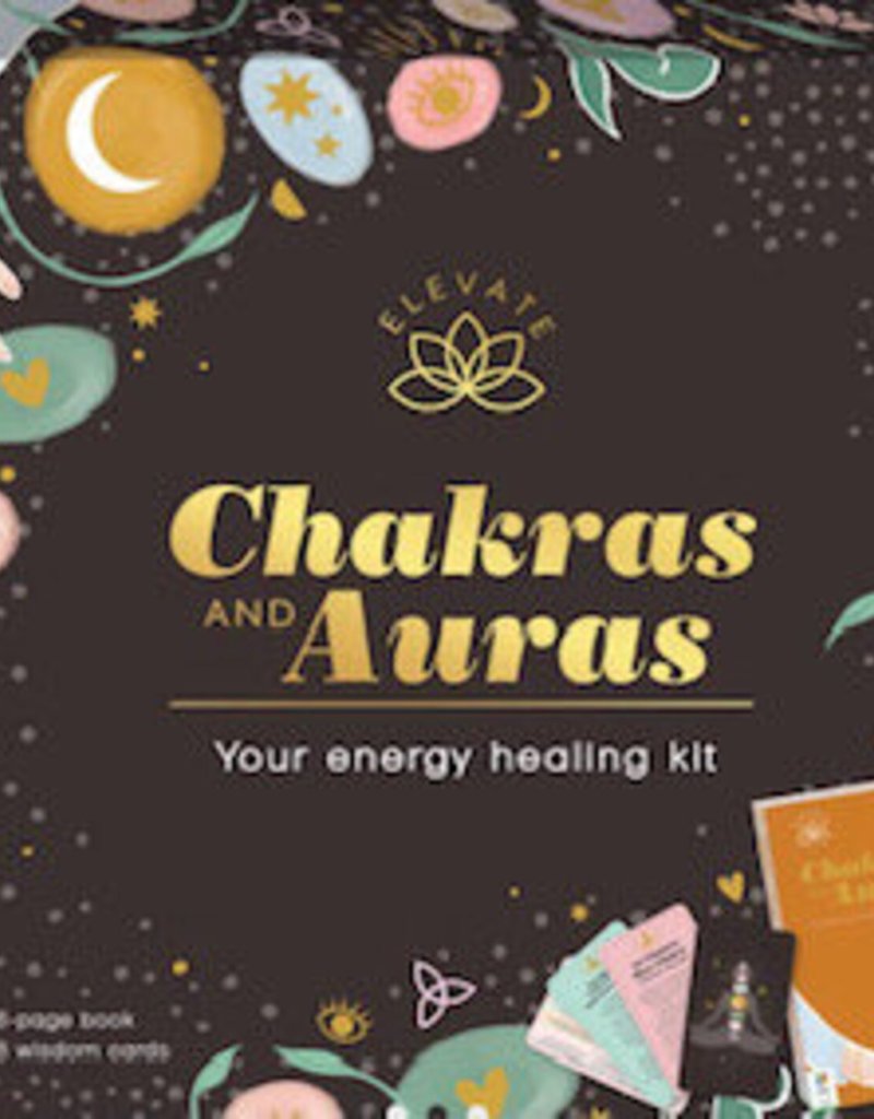 Elevate: Chakras and Auras Energy Healing Kit, Deck and Book