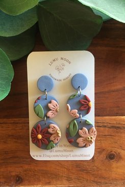 Blue Sky Spring Dangle Earrings Blue Sky Spring Dangle Earrings