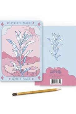 White Sage Tarot Card Journal Notebook White Sage Tarot Card Journal Notebook