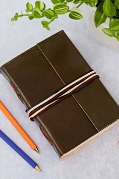 Brown Leather Journal String Bound