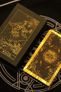 Gold Foil Tarot Deck + Guiedbook Gold Foil Tarot Deck + Guiedbook