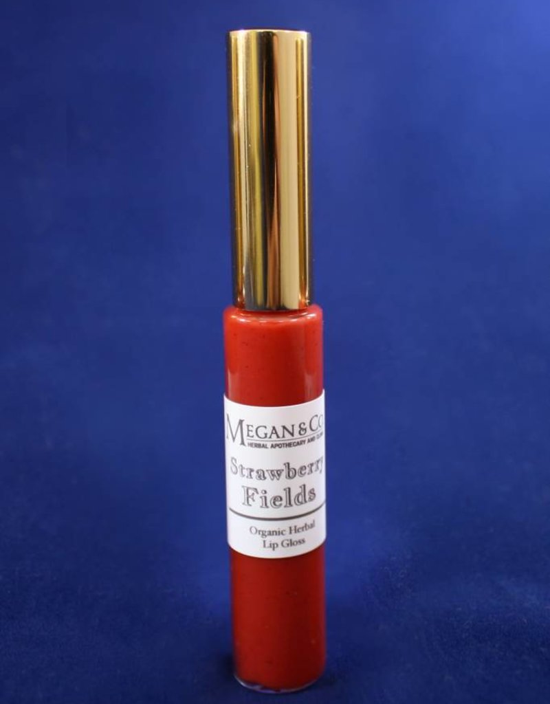 Strawberry Fields, Natural Herbal Lip Gloss