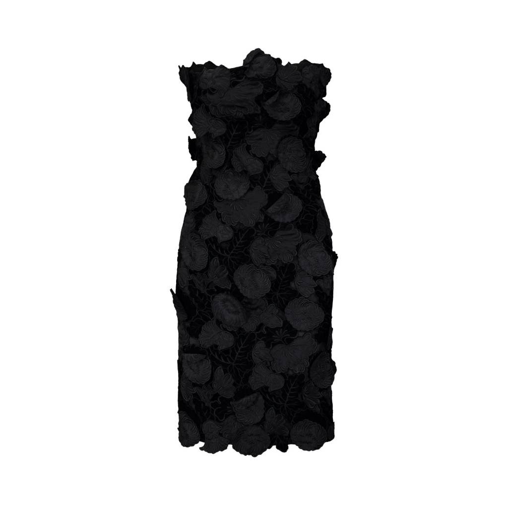 Boutique Applique Dress Black