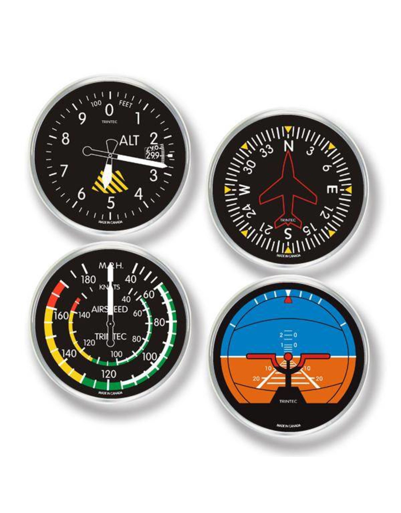 Trin 90Trintec Classic Round Inst Coasters 4-pack 901010 Classic Round Inst Coasters