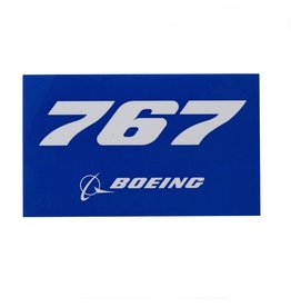 Boeing Boeing Sticker 767 rectangle