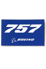 Boeing Boeing Sticker 757 rectangle