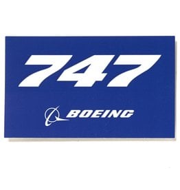 Boeing Boeing Sticker 747 rectangle