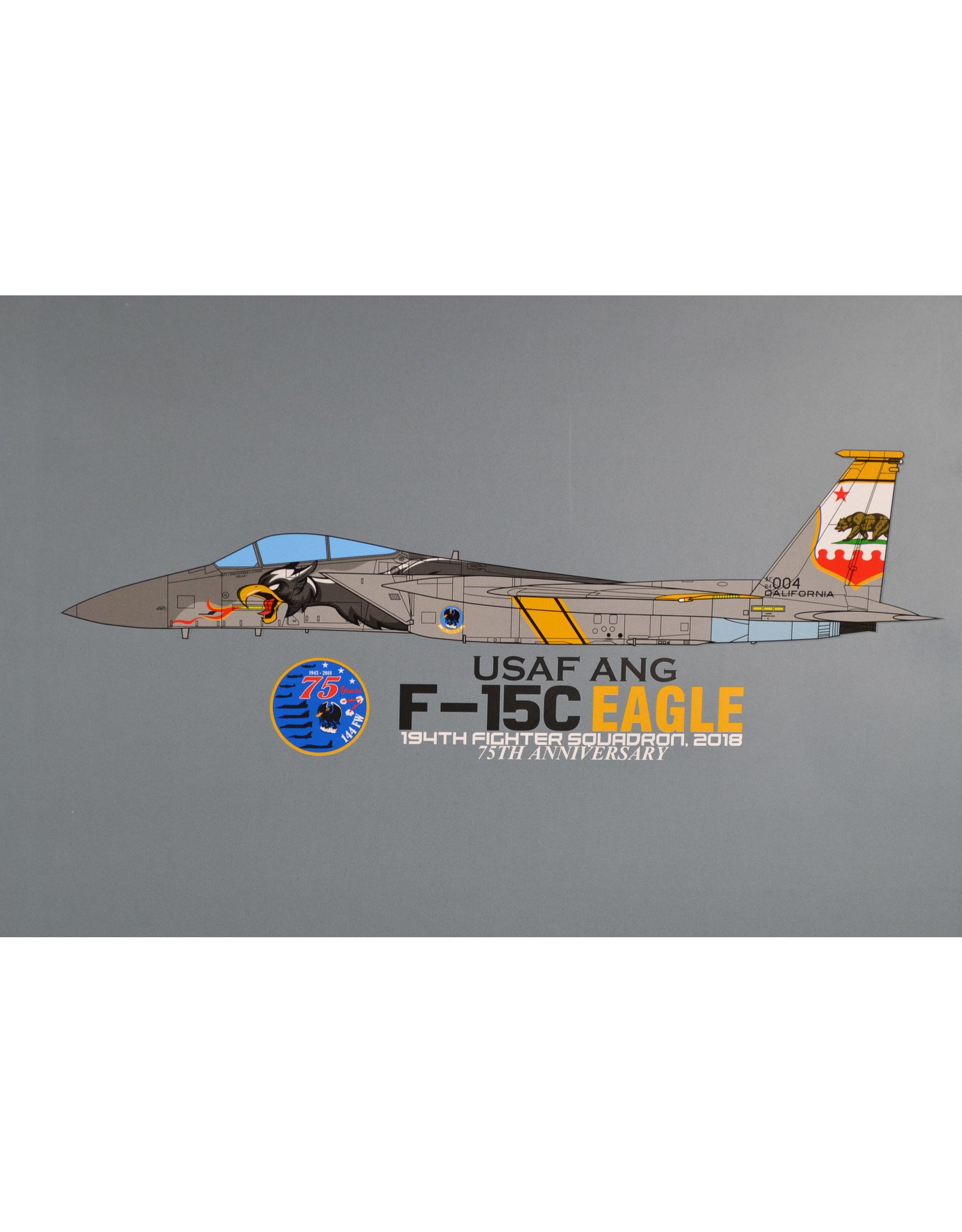 JC Wings JC72 F-15C USAF ANG 194th FS 2018