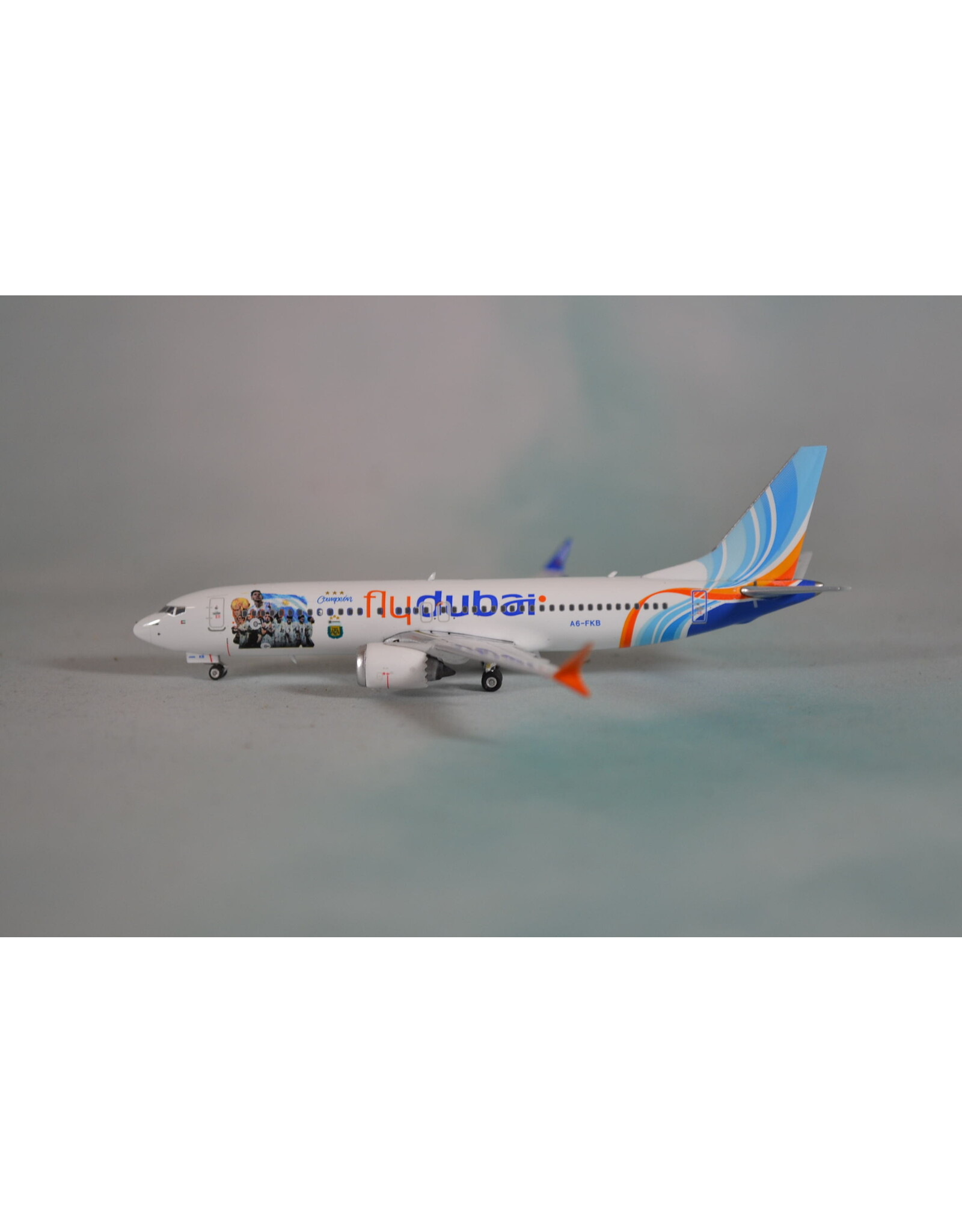 Phoenix PH4 FlyDubai 737max8 A6-FKB Argentina Campeon
