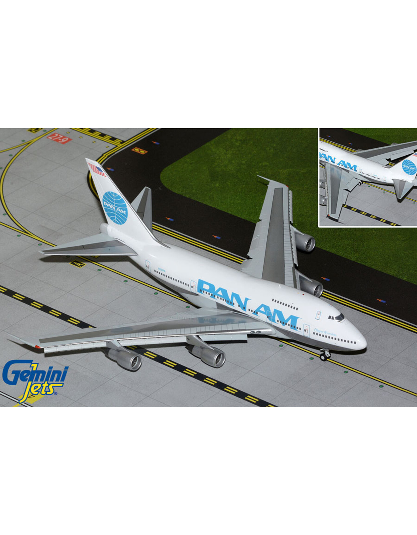 Gemini Gem2 Pan Am 747SP N531PA flaps down