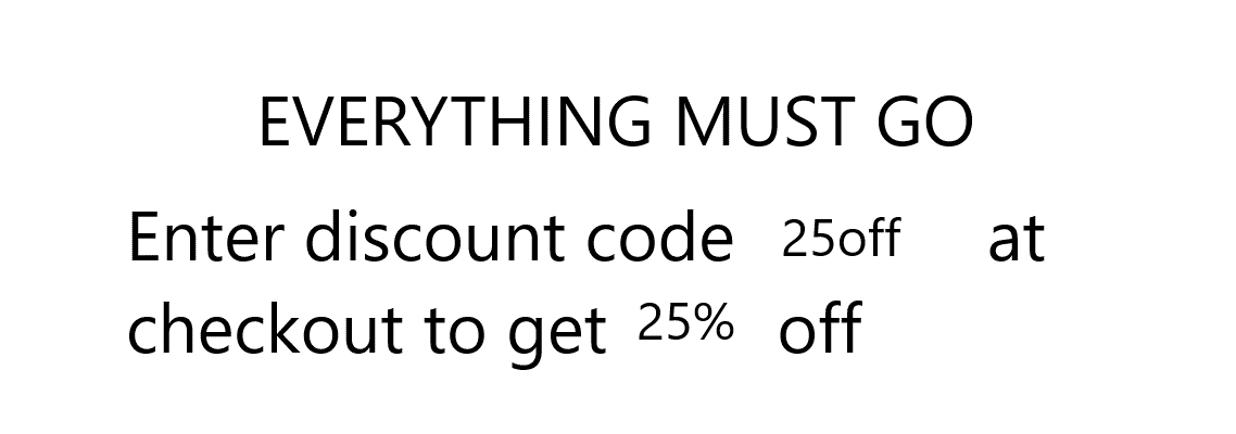25 off