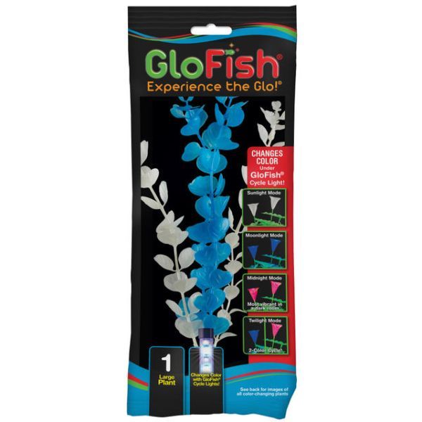 Tetra Tetra GloFish Colour Change Plant, Large Blue