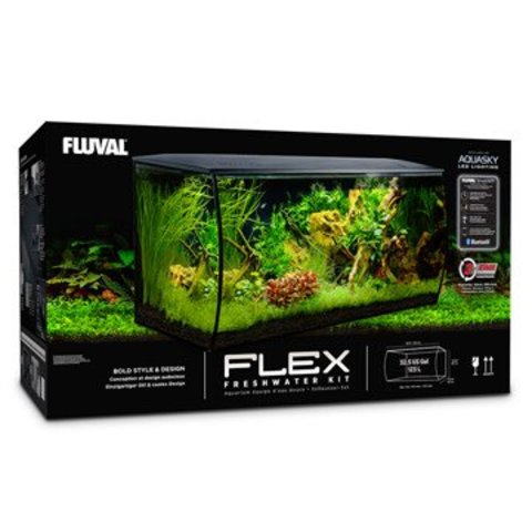 Fluval Flex Freshwater 123L (32.5 Gal.), Black