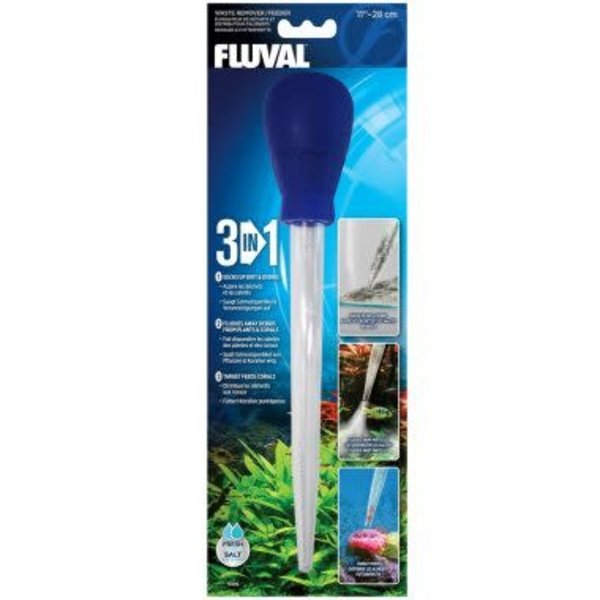 Fluval 3-in-1 Waste Remover/Feeder, Small