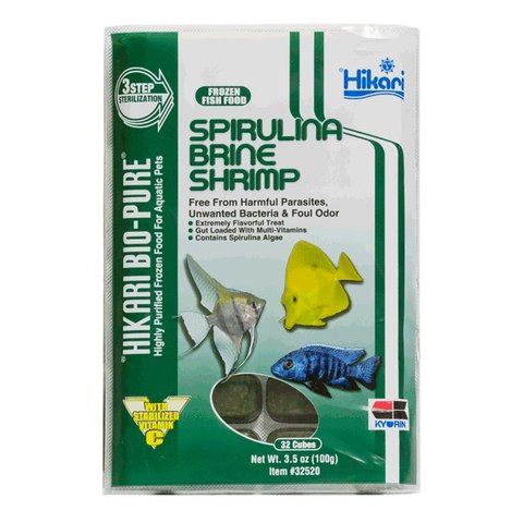 Hikari Frozen Spirulina Brine Shrimp 3.5oz