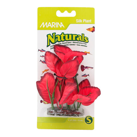 Marina Naturals Red Foreground Silk Plant - 12.5 - 15 cm (5-6in)