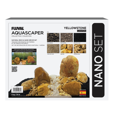 Fluval Yellowstone Aquascaper Natural Rock Nano 24lb