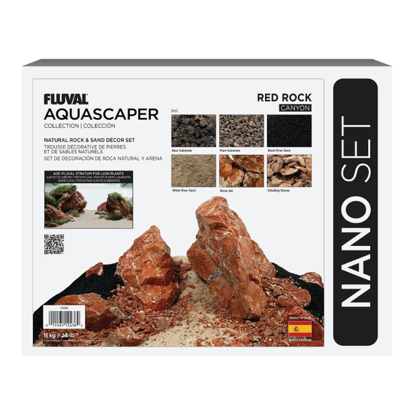 Fluval Fluval Red Rock Aquascaper Natural Rock Nano 24lb