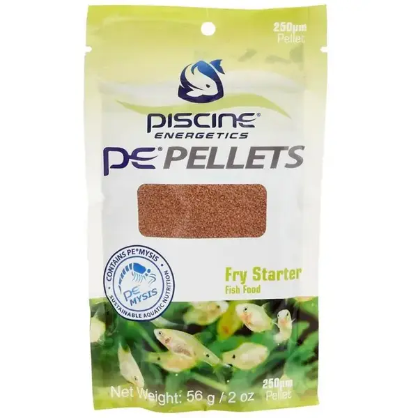  Piscine Energetics Pellets Fry Starter 250um (pouch) - 4oz