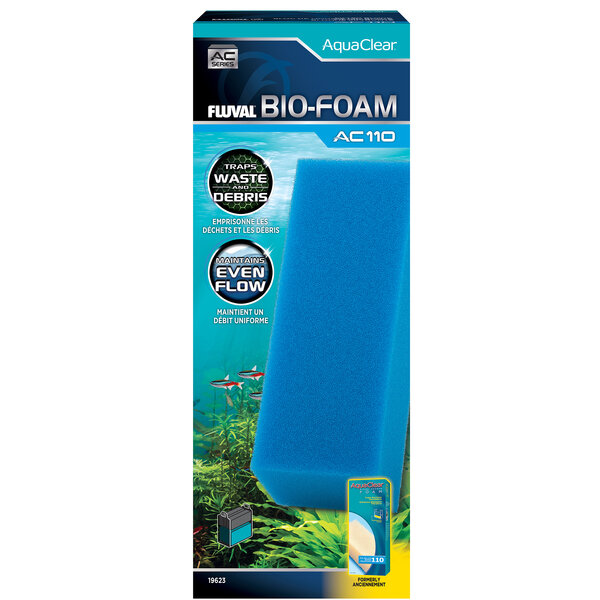  Fluval AC110 Bio-Foam Filter Insert-Blue 1pk