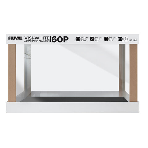 Fluval Visi-White 60P Rimless Tank 20.6gal