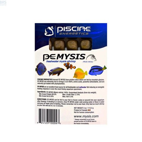 Piscine Energetics Mysis Shrimp Cubes 4oz