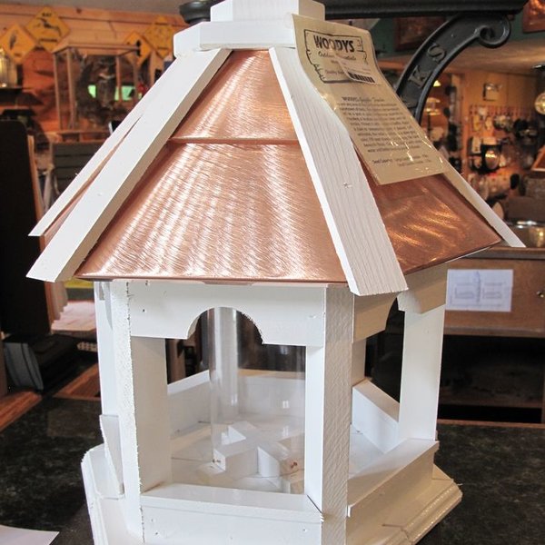 Woody S Sm Painted Copper Top Gazebo Bird Feeder The Bird Store