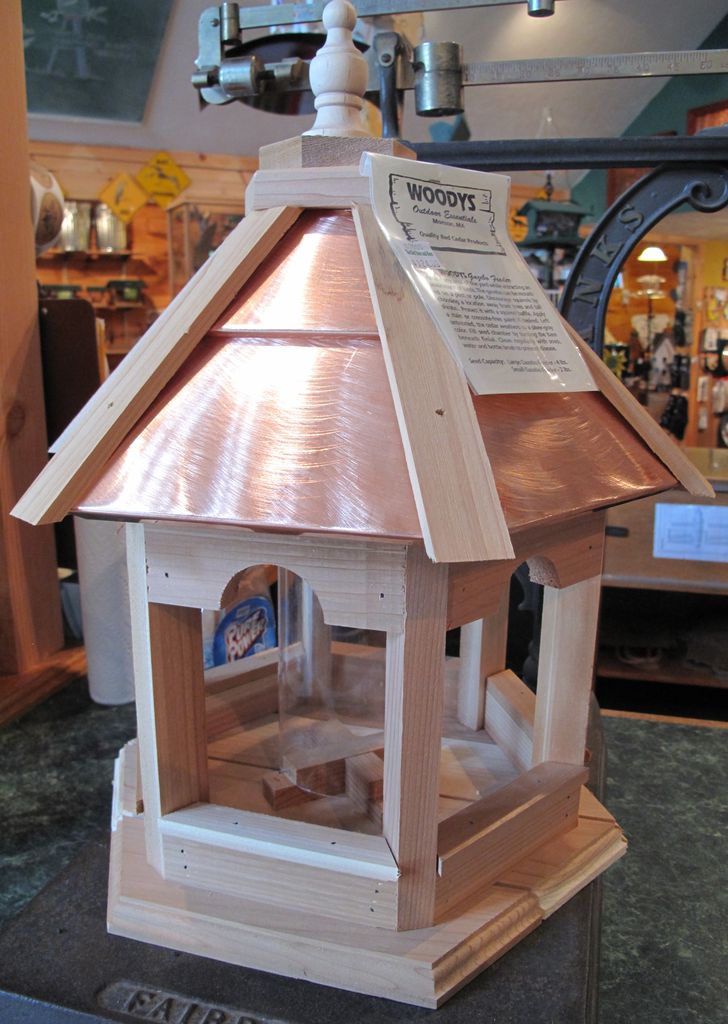 Woody S Plain Copper Top Gazebo Bird Feeder The Bird Store And More