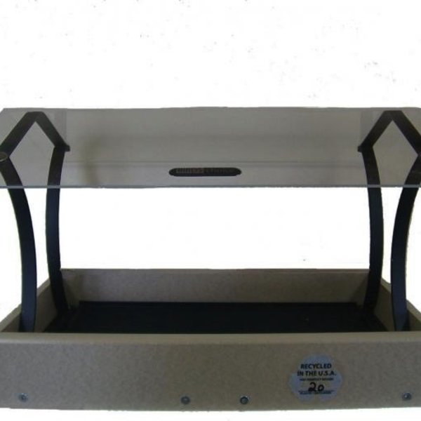 Birds Choice Recycled 17 X12 Fly Thru Feeder W Clear Roof The