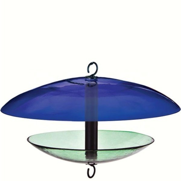 Couronne Co Glass Feeder With Weather Dome Cobalt The Bird Couronne Co Glass Feeder With Weather Dome Cobalt The Bird And More