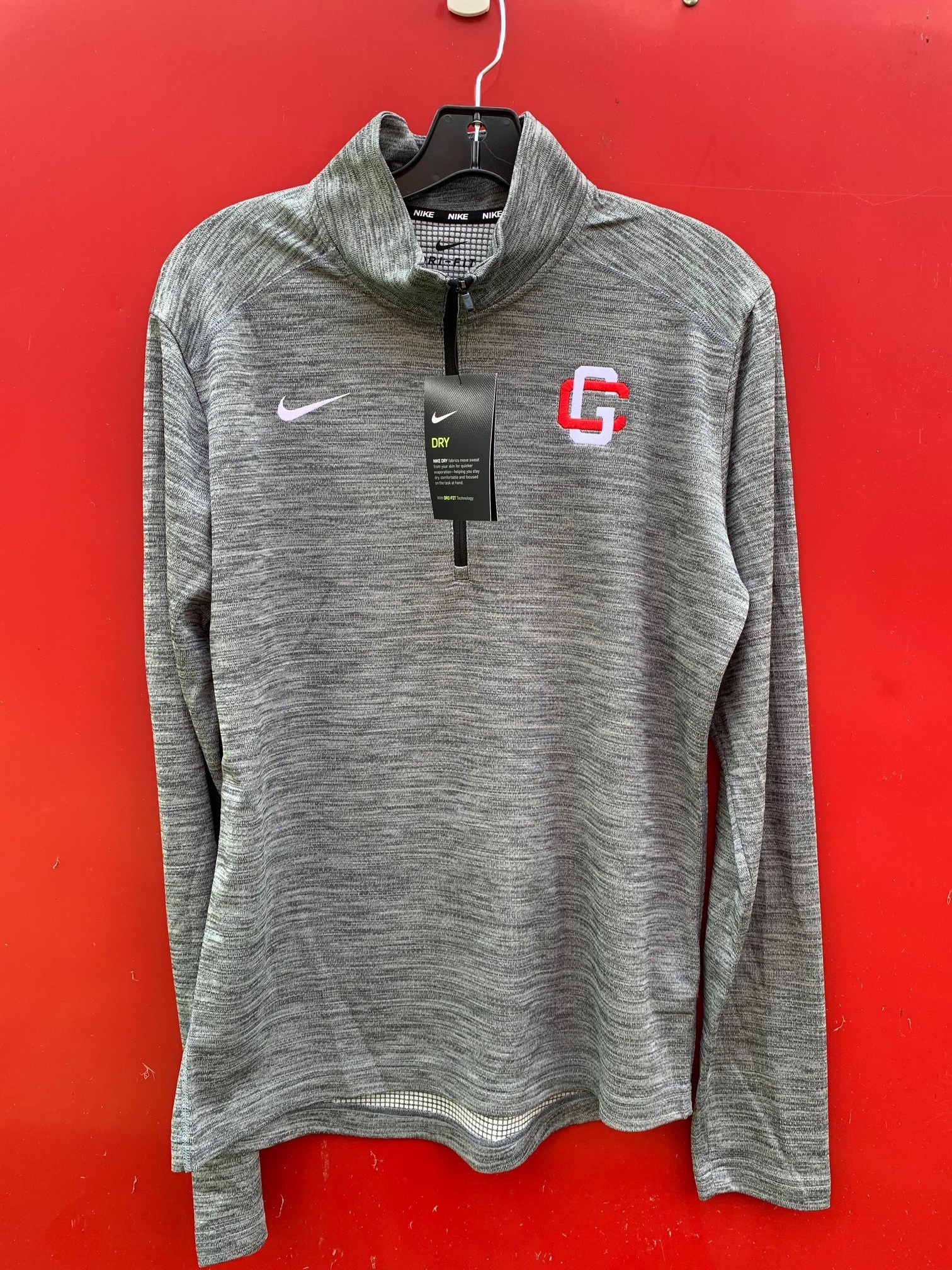 Womens Nike Fitness Tops | Pacer 1/4 Zip Plus Size Top Black - Makehardcidereasy