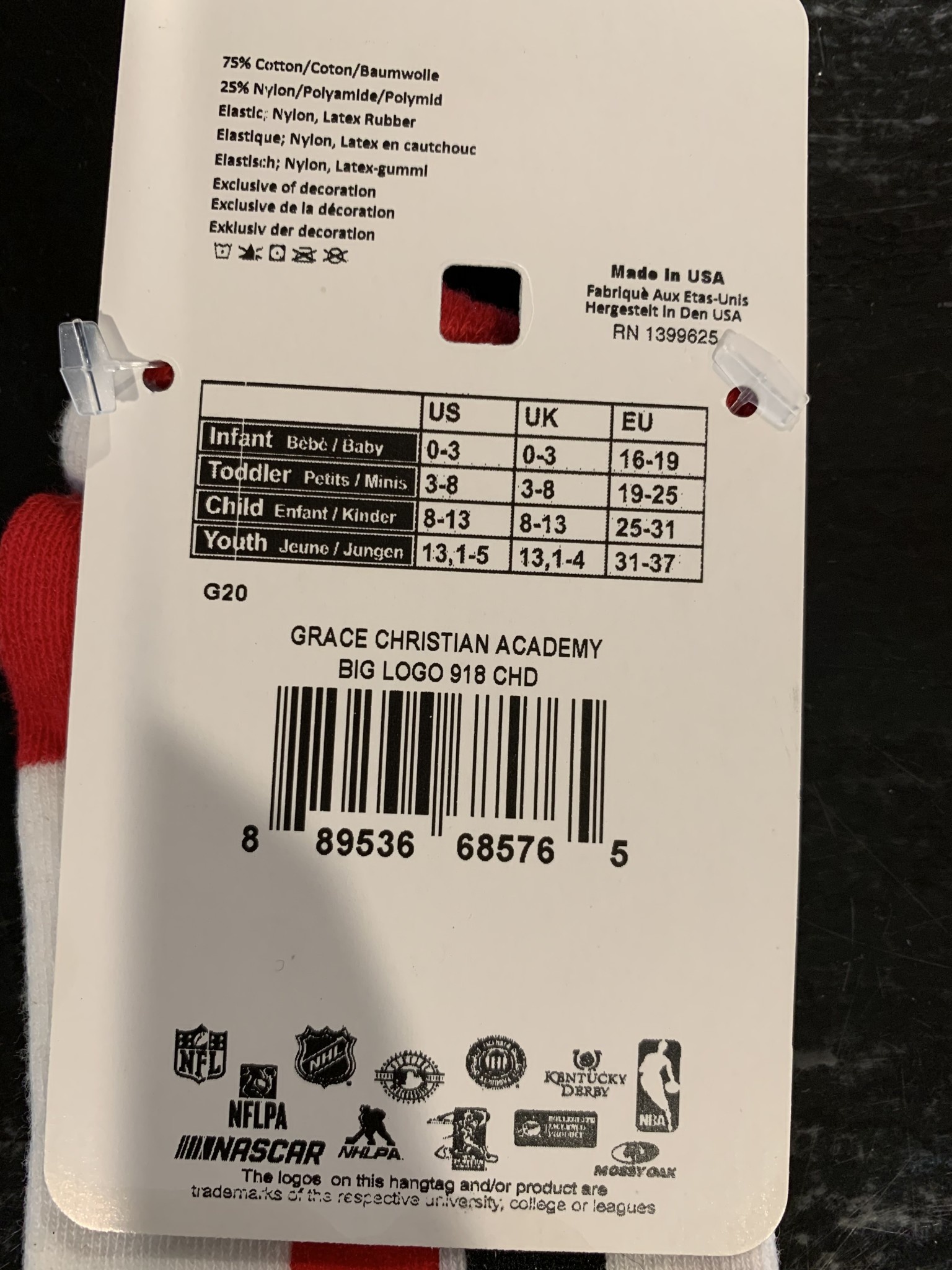 Child GC Socks White