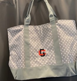 LOGO Brands Polka Dot GC Embroidered Tote