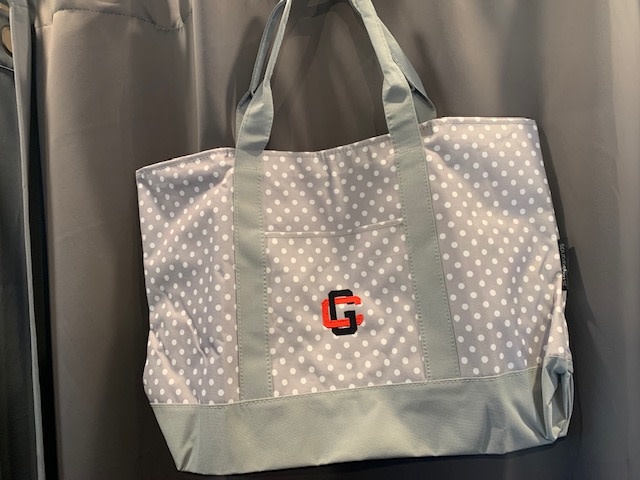 LOGO Brands Polka Dot GC Embroidered Tote