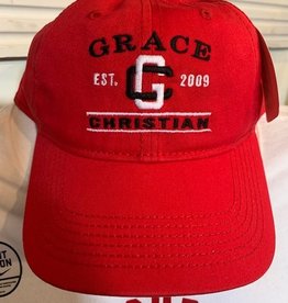 Ouray Adult Red Adjustable Embroidered Hat