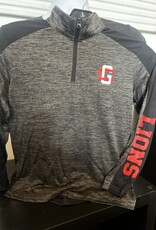 Sport Tek Youth Grey/Black 1/4 Zip