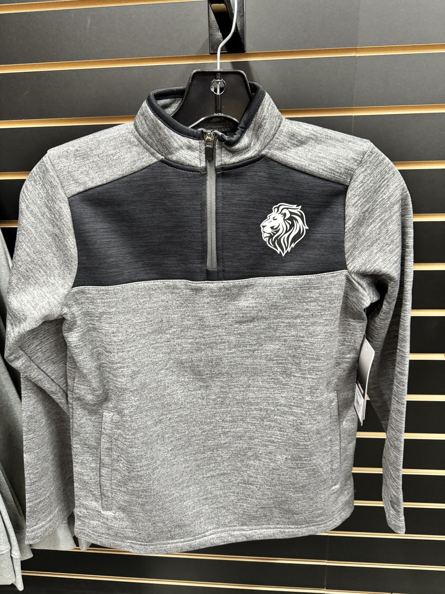 Colosseum Youth Lionhead 1/4 Zip Gray/Black