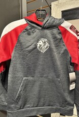 Colosseum Youth Boy's Lionhead Hoodie Gray/Red/White