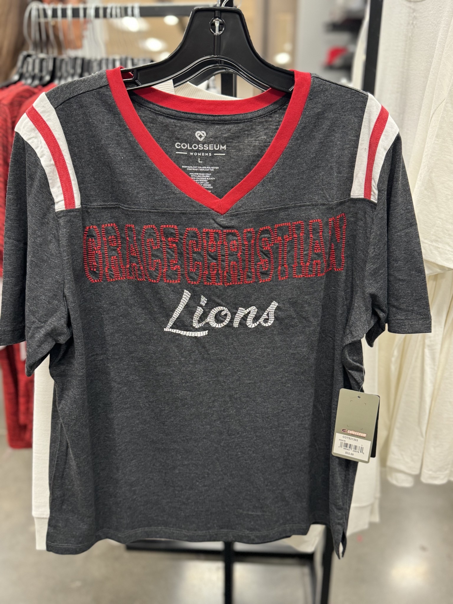 Colosseum Ladies V-Neck Stitch Tshirt